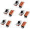 sourcing map Dieci pc 250VAC 3A 125VAC 6A 6 terminale 2 Posizione DPDT ON/OFF Mini Interruttore a slitta