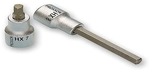 PROXXON 2223485 - Vaso 1/2+ punta allen 7 mm l/100