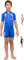 Cressi Kid Shorty Wetsuit 1.5 mm - Shorty Neoprenanzug für Kinder Ultra Stretch Neopren, Blau/Hellblau, XXL (7/8 Jahre)