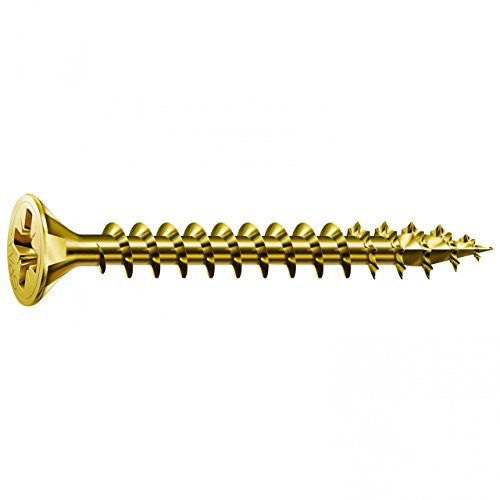 SPAX Pozi Screws YELLOX Csk Full Thread - 5.0 x 35mm Box 200