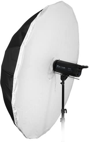 Fotodiox Pro mit 16, 152,4 cm Schwarz und Weiß Reflektierende Parabolische Regenschirm mit Neutral Weiß Diffusion Cover