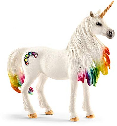 SCHLEICH 70524 Regenbogeneinhorn, Stute, ab 5 Jahren, BAYALA - Spielfigur, 9 x 15 x 18 cm