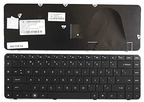 Compaq Presario CQ56-187SZ, Compaq Presario CQ56-188SH, Compaq Presario CQ56-200, Compaq Presario CQ56-200EB, Compaq Presario CQ56-200EK Black US Replacement Laptop Keyboard