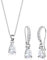Elli Women Genuine Jewellery Sets Jewelry Set Sparkle Drop 925 Sterling Silver Zircon White Length 45 cm
