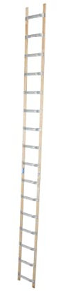 Krause 804242 Aluminium, Holz Dachleiter Silber, Hellbraun 8kg