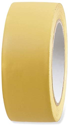Norjews Putzerband PVC Schutzband gerillt Gelb/Orange 50mm x 33m Putz Abklebeband außen