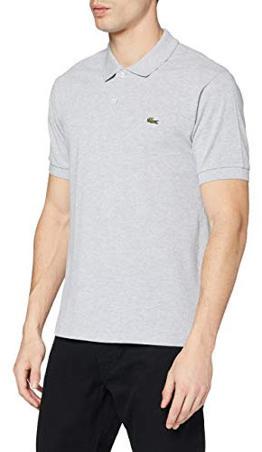 Lacoste Herren Polo-Shirt Kurzarm L1264, Männer Polo-Hemd,3 Knopf,Regular Fit,Grau,9