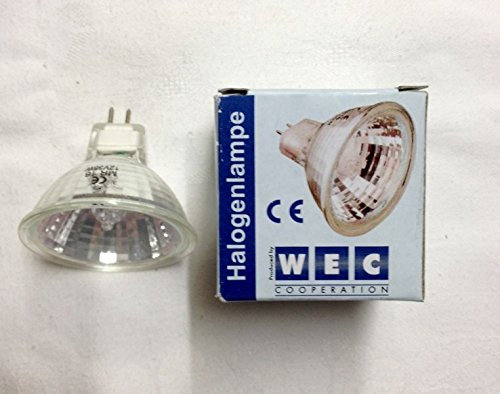 Bombilla halógena Bombilla Halógena Espejo 35 W MR16 GX5.3 12 V, con cristal protector, 36 ° Flood