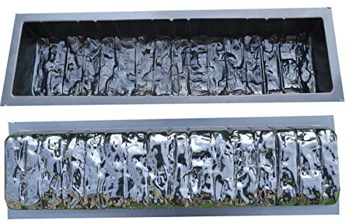 Lot de 2 moules à béton en plastique pour bordure décorative ABS #BR05