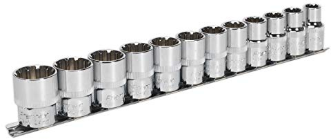 *10D* Sealey AK70612 Total Drive Sockets 1/2Dr Hex Bi-Hex TRX Star Imperial Whitworth