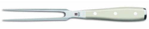 Wüsthof Fleischgabel 16 cm, Classic Ikon Crème (4414-0/16), hochwertige Tranchiergabel, Edelstahl, rostfrei, weißer Griff
