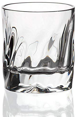 CRISTALICA Whiskybecher Brandy Wasserglas Katarina Silver 300ml Transparent Bleikrista