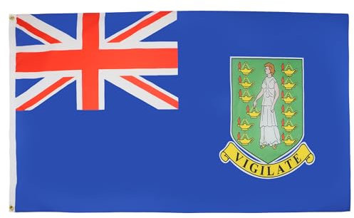 BANDIERA ISOLE VERGINI BRITANNICHE 150x90cm - BANDIERA INGLESE 90 x 150 cm - AZ FLAG