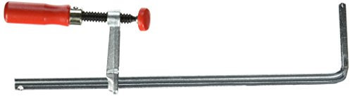 BESSEY GTR30B6 Pince de serrage de table en acier avec capacité de 29,5 cm x profondeur de 6,4 cm et force de serrage de 180 kg Rouge/argenté