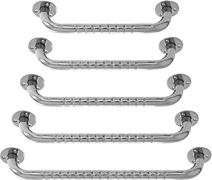 Behrend Edelstahl Haltegriff Duschgriff Badewannengriff Haltstange, strukturiert, 90 cm