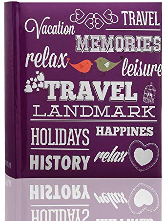 Arpan 6x 4 200 Photos Large Slip in Photo Album Special Purple Memo Book - With Index Page/DVD Pockets