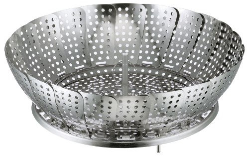 Küchenprofi 1025482820 Dämpfeinsatz, klappbar, Edelstahl, silber, 7,4 x 14,2 x 15,8 cm