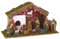 Weihnachtskrippe, beleuchtet, vollständig, Heiliger David