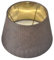 Designer Lampenschirm Kaiman Optik Leder Imitat konische Form (BRAUN 15 * 25 * 15cm)