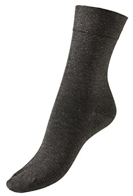 GoWell Med X-Static - Socken mit antimikrobieller Silber-Faser - ideal bei Diabetes, Allergien, Fußgeruch, Fußschweiß und senbsiblen oder temperaturempfindlichen Füßen - Größe III - Farbe schwarz