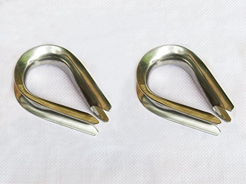 Stainless Steel Wire Rope Thimbles 24MM x2