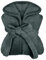 npluseins extra weicher Kapuzen-Bademantel aus Kuschelfleece - in modernen Farben und verschiedenen Größen - Unisex & wadenlang, S, anthrazit