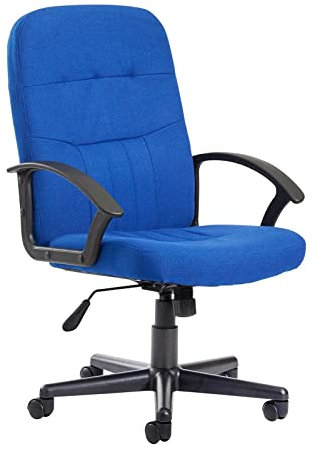 Fabric Manager seating - High Back Manager Chair Fabric - Blue (CAV300T1-B) H1000xW1100xD510