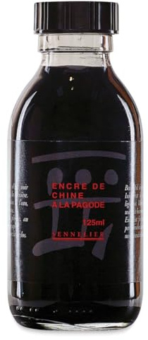 Sennelier : Indian Ink : Black : 125ml