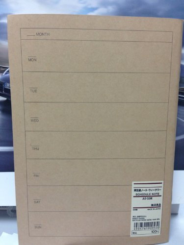 JAPAN MUJI A5 Schedule Note - For Weekly 32 sheets by Muji