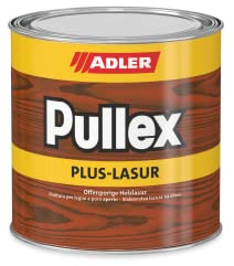 ADLER Pullex Plus-Lasur - Holzlasur Außen Farblos - Universell einsetzbare & aromatenfreie Holzschutzlasur als perfekter UV- & Wetterschutz - 5 l Weide/Braun
