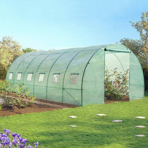 Probache - Telo di ricambio per serra da giardino, a tunnel, 6 x 3 x 2 m