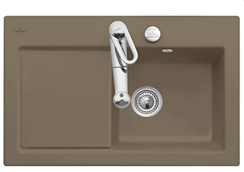 Villeroy & Boch Subway 45 Braun Timber Keramikspüle Küchen-Spüle Einbaubecken