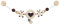 Heimess 764190 Kinderwagenkette Bär natur mit Clips