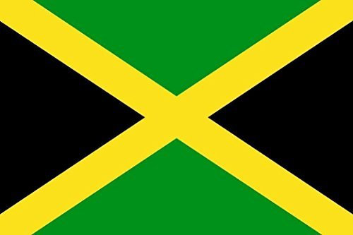 U24 Aufkleber Jamaika Flagge Fahne 8 x 5 cm Autoaufkleber Sticker