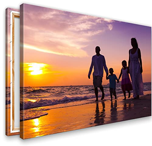 KL KUNSTLAB Ihr Foto auf Leinwand 45x35 cm SOFORT ONLINE Upload Ihr eigenes Bild auf Leinwand mit Holzrahmen - Wandbild mit Wunschmotiv - Persönliches Kunstdruck