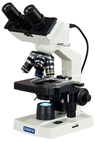 AmScope MD82EZ10 OMAX 1.3MP Digitales integriertes Mikroskop mit LED-Beleuchtung, 40X-2500X