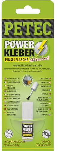 Petec 93404 Power Kleber Pinselflasche, 4 g