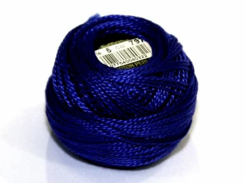 DMC Baumwoll-Perlgarn, Größe 5, 797, 10-g-Knäuel