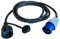 Perel Adapterleitung, H07RN-F 3G2.5, 3 m, 16 A/230 V, 3680 W, CEE auf Typ F, für innen und außen, Gummi, blau
