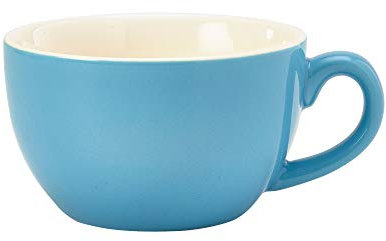 Genware Bowl Shaped Cup Blue 8.75oz/250ml, Single