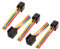 sourcing map 5Stk DC 12V/24V 80A 5-Pin Draht Relais Sockel Kabelbaum Anschluss für Auto