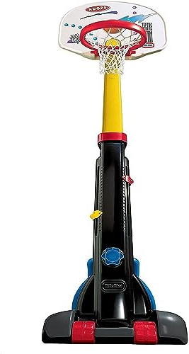 Little Tikes Easy Store Basketball-Set - Outdoor-Sommerspaß - Höhenverstellbar, Individuell - Aktives Spiel - Inklusive Junior-Ball, für Kleinkinder ab 12 Monaten bis 6 Jahren - Groß