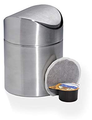 CHG 3187-00 Altura del contenedor de Mesa: 13 cm, diámetro: 9,5 cm, Acero Inoxidable, Plata, 1-Pack