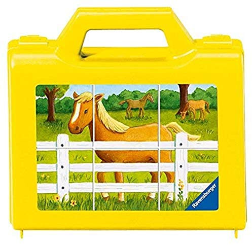 Ravensburger Kinderpuzzle - 07463 Mein Bauernhof - Würfelpuzzle mit 6 Teilen, Puzzle für Kinder ab 3 Jahren