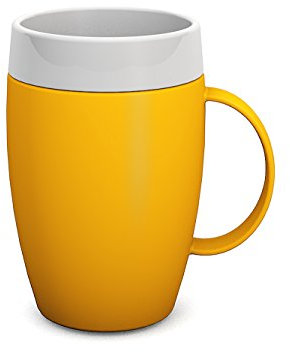 Ornamin Becher mit Trink-Trick und Thermofunktion 140 ml gelb (Modell 905) / Thermobecher, Spezial-Trinkhilfe, Schnabelbecher