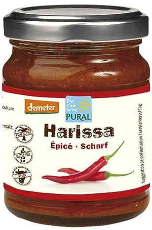 Pural Harissa - scharf, 125ml bio