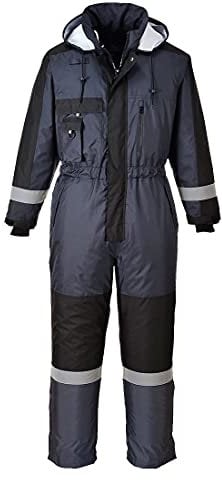 Portwest S585NARM Tuta Intera Invernale Alta Visibilità, Blu Navy, M