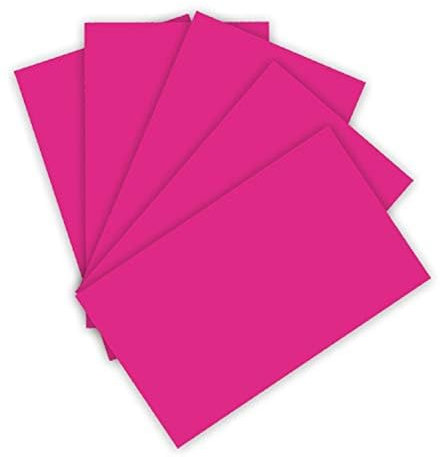 folia 6323 - Tonpapier 130 g/m², Tonzeichenpapier in pink, DIN A3, 50 Bogen, als Grundlage für zahlreiche Bastelarbeiten