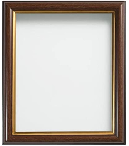Frame Company Eldridge Mahogany 12x8 Photo Frame with Real Glass | Fits a 12x8 image, Frame size 12x8, Overall approx 14.4x10.4, Real Glass Front