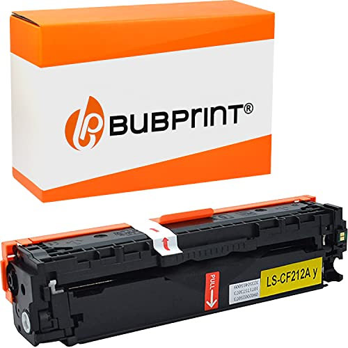 Bubprint Toner kompatibel als Ersatz für HP 131A CF212A für Laserjet Pro 200 Color MFP m276nw M276n M251n M251nw Gelb